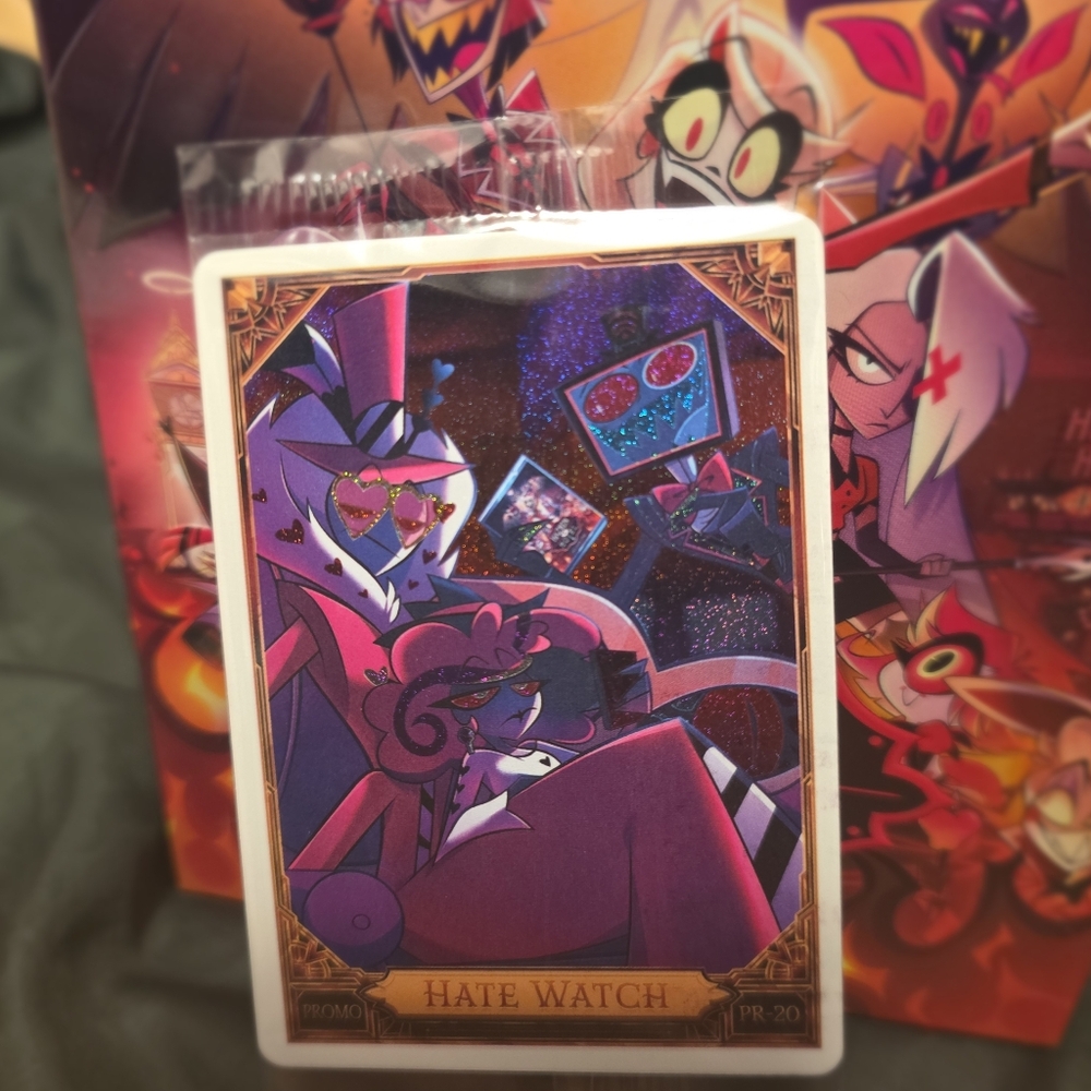 Hazbin Hotel Trading Cards HATE WATCH Promo Card (PR-20) (PREMIUM FOIL)